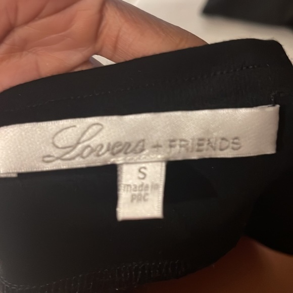 Lovers and Friends x REVOLVE Complex Off The Shoulder Dress in Black - Picture 3 of 5